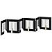 Cancello per cani con supporti 6 pcs Rovere Nero 60 x 60 cm - Foto miniatura 4