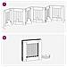 Cancello per cani con supporti 6 pcs Rovere Nero 60 x 60 cm - Foto miniatura 9