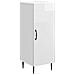 Credenza Bianco Lucido 33 x 34,5 x 89,5 cm Legno ingegnerizzato - Foto miniatura 1