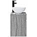 Mobile lavabo da parete Sonoma grigio 39 x 41 x 64,5 cm - Foto miniatura 2