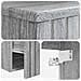 Mobile lavabo da parete Sonoma grigio 39 x 41 x 64,5 cm - Foto miniatura 4