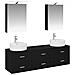 Set di mobili per il bagno 5 pcs Rovere Nero - Foto miniatura 1