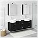 Set di mobili per il bagno 5 pcs Rovere Nero - Foto miniatura 4