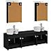 Set di mobili per il bagno 5 pcs Rovere Nero - Foto miniatura 8