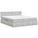 Letto con Contenitore Grigio Chiaro 180 x 200 cm Velluto - Foto miniatura 8