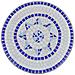 Tavolo In Ceramica Con Mosaico 60 Cm Blu / bianco - Foto miniatura 3