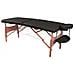LETTINO DA MASSAGGIO IN LEGNO A 2 SEZIONI - nero - Foto miniatura 1