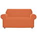 Copridivano E Copri Poltrona Antimacchia Sof&agrave; Elasticizzato Modello Magico Div 4Posti Arancione - Foto miniatura 1