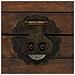 Baule in Legno Massello Stile Vintage 120x30x40 cm - Foto miniatura 3
