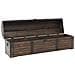 Baule in Legno Massello Stile Vintage 120x30x40 cm - Foto miniatura 6