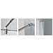Parete Doccia Walk In 70x185h Cm Cristallo 6mm Satinato- 1 Brancetto -v1 - Foto miniatura 1