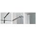 Parete Doccia Walk In 70x185h Cm Cristallo 6mm Satinato- 1 Brancetto -v1 - Foto miniatura 4