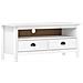 Mobile Porta TV Hill Bianco 110x40x47 cm in Legno di Pino - Foto miniatura 1