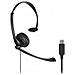 Cuffie con microfono - on-ear - cablato - USB-A - nero - Foto miniatura 1