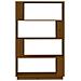 Libreria / divisorio Miele 80x25x132 Cm Legno Massello - Foto miniatura 5