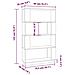 Libreria / divisorio Miele 80x25x132 Cm Legno Massello - Foto miniatura 8