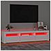 Mobile Porta Tv Con Luci Led Bianco 180x35x40 Cm - Foto miniatura 5