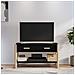 Mobile Porta Tv Nero 82x38x45 Cm In Legno Multistrato - Foto miniatura 1
