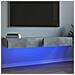 Mobili Porta Tv Con Luci Led 2 Pz Grigio Cemento 60x35x15,5 Cm - Foto miniatura 1