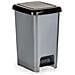 Cestino A Pedale Nero Grigio Plastica 25 L (37 X 47 X 26,9 Cm) (8 Unità) - Foto miniatura 4
