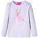 Maglietta Da Bambina Maniche Lunghe Lilla Chiaro 104 - Foto miniatura 1
