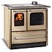 Stufa Cucina A Legna In Acciaio Porcellanato Con Forno Easy Evo 2.0 - Beige - Foto miniatura 1