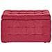 Pouf Tessuto Rosso Con Contenitore Michigan - Foto miniatura 3