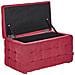 Pouf Tessuto Rosso Con Contenitore Michigan - Foto miniatura 4