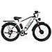 F26 Bicicletta Elettrica - Motori Da 750w*2 Batteria Da 840wh Autonomia 50km - Bianco Argento - Foto miniatura 1