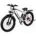F26 Bicicletta Elettrica - Motori Da 750w*2 Batteria Da 840wh Autonomia 50km - Bianco Argento - Foto miniatura 2