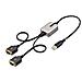 Cavo da USB a seriale a 2 porte da 60 cm, Viti /dadi DB9 intercambiabili, ritenzione COM, USB-A a DB9 RS232, FTDI, protezione ESD di livello 4, Windows /macOS /ChromeOS /Linux - Struttura robusta in TPE - Foto miniatura 1