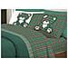 Completo Lenzuola Linea Pensieri Delicati 100% Cotone Disegno Orsetto Tartan Singolo Verde - Foto miniatura 1
