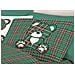 Completo Lenzuola Linea Pensieri Delicati 100% Cotone Disegno Orsetto Tartan Singolo Verde - Foto miniatura 5
