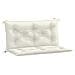 Cuscini Panca Giardino 2pz Crema Mélange 100x50x7cm Tessuto - Foto miniatura 2