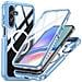 Custodia Per Telefono A56, Custodia Per Telefono Con Protezione A 360° In Vetro Temperato 9h Blue - Foto miniatura 3