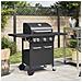 Griglia Barbecue a Gas con 4 Bruciatori Nero in Acciaio - Foto miniatura 10