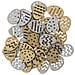 48 Coriandoli - Uova Di Pasqua - Oro E Argento - Legno - Foto miniatura 1
