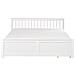 Letto Con Cassetti Contenitori Legno Di Pino Olendon 180 X 200 Cm Bianco - Foto miniatura 5