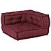 Pouf Modulare Marrone Rossiccio 70x70x54 in Tessuto - Foto miniatura 3