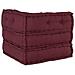 Pouf Modulare Marrone Rossiccio 70x70x54 in Tessuto - Foto miniatura 4