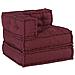 Pouf Modulare Marrone Rossiccio 70x70x54 in Tessuto - Foto miniatura 6
