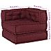 Pouf Modulare Marrone Rossiccio 70x70x54 in Tessuto - Foto miniatura 8