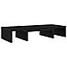 Supporto Monitor Regolabile Rovere Nero 60x24x10,5cm Truciolato - Foto miniatura 1