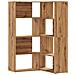 Libreria 4 Ripiani Rovere Artigianale 85x85x140 Cm Truciolare - Foto miniatura 2