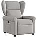 Poltrona Reclinabile In Tessuto Grigio Nuvola - Foto miniatura 2