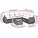 Set Divani Da Giardino Con Cuscini 7pz Nero Polyrattan - Foto miniatura 2