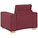 Poltrona Rosso Vino 60 cm in Tessuto - Foto miniatura 6