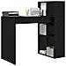 Scrivania Rovere Nero Truciolare Piccola Stoccaggio - Foto miniatura 3