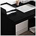 Scrivania Rovere Nero Truciolare Piccola Stoccaggio - Foto miniatura 4