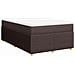 Giroletto a Molle con Materasso Marrone Scuro 120x200cm Tessuto - Foto miniatura 1